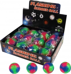 Poskakujoča žogica z barvno svetlobo