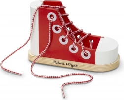 lesen čevelj z vezalkami MELISSA & DOUG za učenje zavezovanja