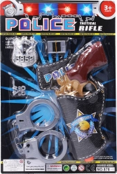 Policijski komplet s pištolo in lisicami 23 cm