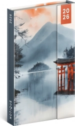 Tedenski magnetni planer 2026 Japonska 13 × 21 cm