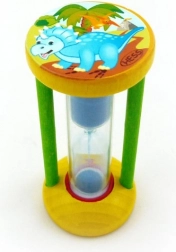 Peščena ura za merjenje časa za čiščenje zob dinozaver