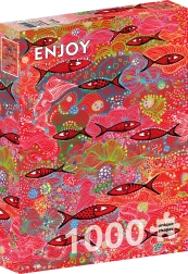 Sestavljanka Hluboká rdeča 1000 koščkov