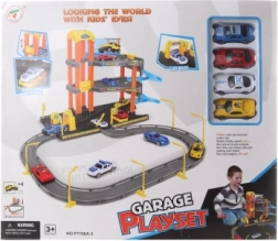 Dvonadstropna plastična garaža z avtomobilčki