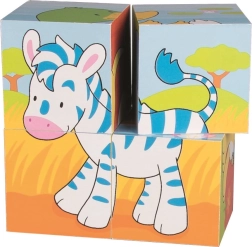 Lesene kocke Živali od Goki