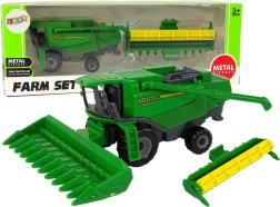 Zeleni kombajn s priključno enoto – igrača za otroke