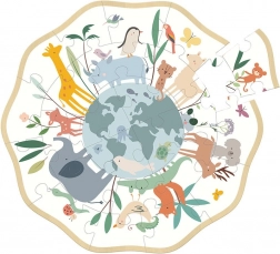 Okrogla sestavljanka Svet živali