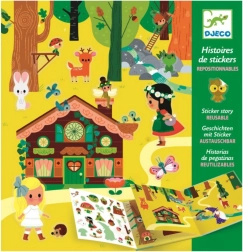 DJECO Story with Movable Stickers: Enchanted Forest