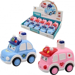 Policijski in reševalni avto na pritisk