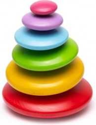 Barviti leseni ravnotežni kamni