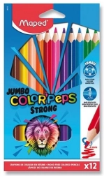 Barvice MAPED Color'Peps Strong Jumbo 12 kos