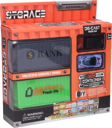 Kontejnersko mesto - Gradbeni komplet z avtomobili in dodatki