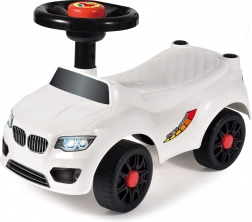 Otroški poganjalec brez naslonjala, bel, 50 × 21,5 × 33 cm