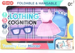 Mehka knjižica 3v1 za najmlajše z ogledalcem in grizalom