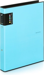 A4 registrator PASTELINI modra, 2-obročni laminat
