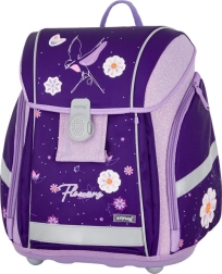 Šolski nahrbtnik Premium Light Flowers vijoličen