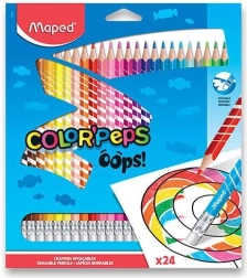 Maped barvice Color'Peps Oops z radirko, 24 kosi