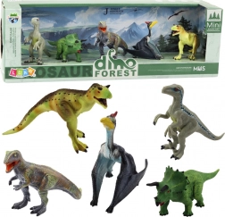 Set realističnih figur dinozavrov Gozd 5 kos