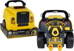 Otroški montažni avtobus – rumeni delavniški bus z motorjem za razstavljanje