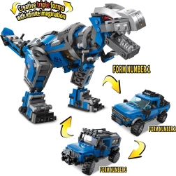 Qman Neomejene ideje 3v1 mehanska tehnologija – robotski dinozaver in terenska avtomobila