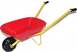 Otroška samokolnica s plastičnim koritom – rdeča
