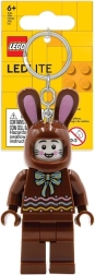 Lego iconic čokoladni zajček – svetleč obesek za ključe z led