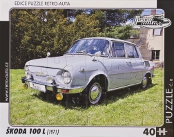 Sestavljanka RETRO-AVTOMOBILI Škoda 100 L 40 kosov