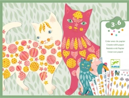 Djeco ustvarjanje iz papirja Mačke