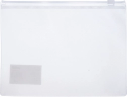 Prozorna mapa z zadrgo 33 x 24 cm