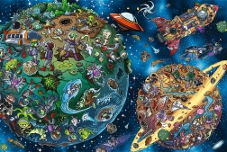 Sestavljanka Treflíci v vesolju