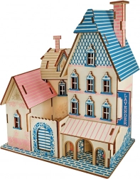 Woodcraft lesene 3D puzzle vila