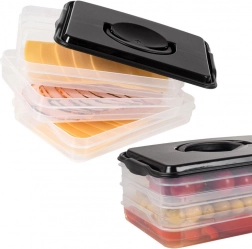 Trinivojski zaboj za mesnine in sire 3×600 ml