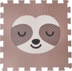 Minideckfloor lenivec, rjav s kremnim lenivcem