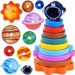 Lesena sestavljanka s prostorom kot motivom