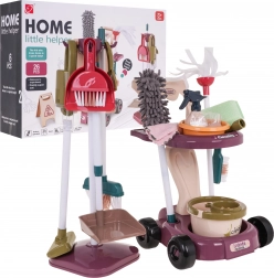 Otroški čistilni voziček z dodatki