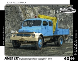 Sestavljanka Retro avtomobili TRUCK Praga S5T dvojna kabina s hidravlično roko 40 kosov