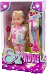 punčka Evi Love z 2v1 sesalnikom za gospodinjstvo 12 cm