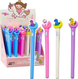 Svetleči kemični svinčnik Samorog na luni z modrim črnilom 0,7 mm