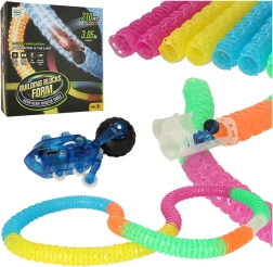 Otroški komplet za sestavljanje - prilagodljiva dirkalna proga z hitrim avtomobilčkom