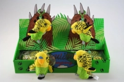 Plišasta skobčevka rumena obesek za ključe