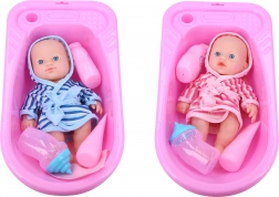 Punčka dojenček s kopalno kadjo