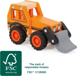 leseni bager SMALL FOOT s premičnim plugom