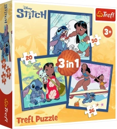 Sestavljanka 3 v 1 – čas je za STITCHA LILO & STITCH od Trefl