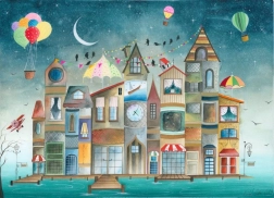 Sestavljanka Magnolia Hiše, o katerih sem bral – 1000 koščkov