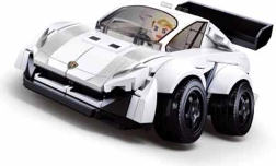 Konstrukcijski set Sluban Beli Športni Avto