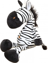 Plišasta igrača Zebra črno-bela 25 cm