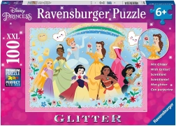 RAVENSBURGER bleščeči puzzle DISNEY princese xxl 100 kosov