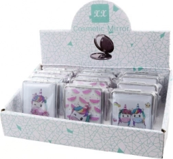 Peščeno žepno ogledalce z samorogom