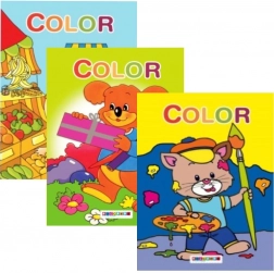 Pobarvanke za najmlajše A4, mešanica motivov