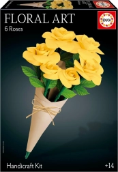 3D puzzle EDUCA Floral Art – rumene vrtnice