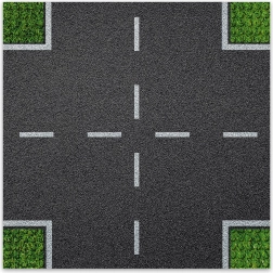 Dizajnerska gradbena podlaga Križišče BRIXIES Plus